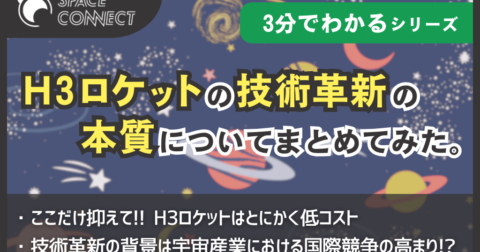 3分でわかる!? H3ロケットの技術革新の本質についてまとめてみた