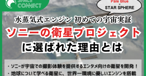 ソニーはなぜ世界初の衛星プロジェクトに、水エンジンを搭載したのか