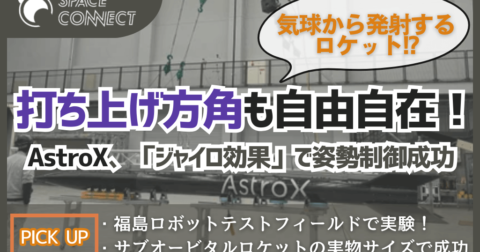 打ち上げ方角を自在に決定！AstroXが気球から発射するロケットの姿勢制御試験に成功