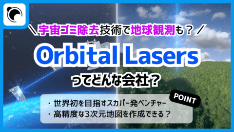 宇宙ゴミの除去技術で地球観測も！？世界初を目指すスカパー発 ベンチャー「Orbital Lasers」とは