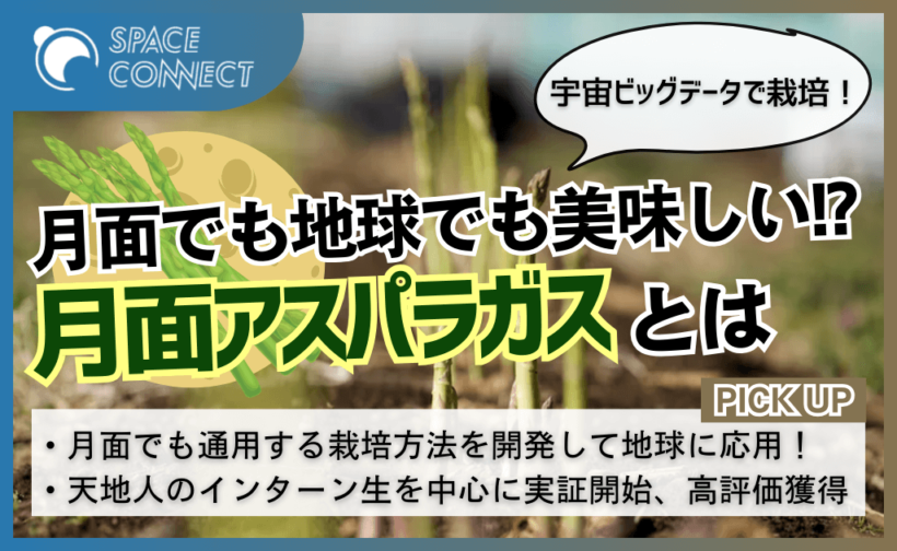 宇宙ビッグデータで栽培！月面でも地球でも美味しい月面アスパラガスとは