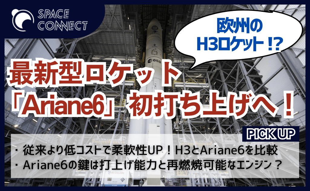 欧州版のH3ロケット！？『Ariane6』の初打ち上げは7月10日未明に