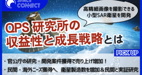 小型SAR衛星を開発「QPS研究所」の収益性と成長戦略