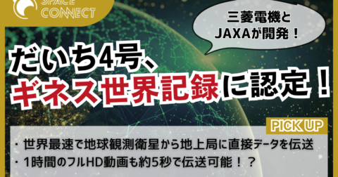 ギネス世界記録TMに認定!「だいち4号」高速通信の秘密