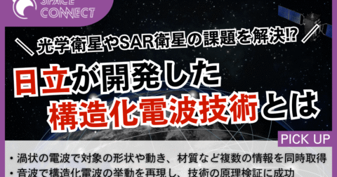 従来の衛星の課題を解決！？日立が「構造化電波」技術の原理検証に成功