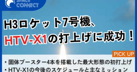 H3ロケット7号機、HTV-X1号機の軌道投入に成功
