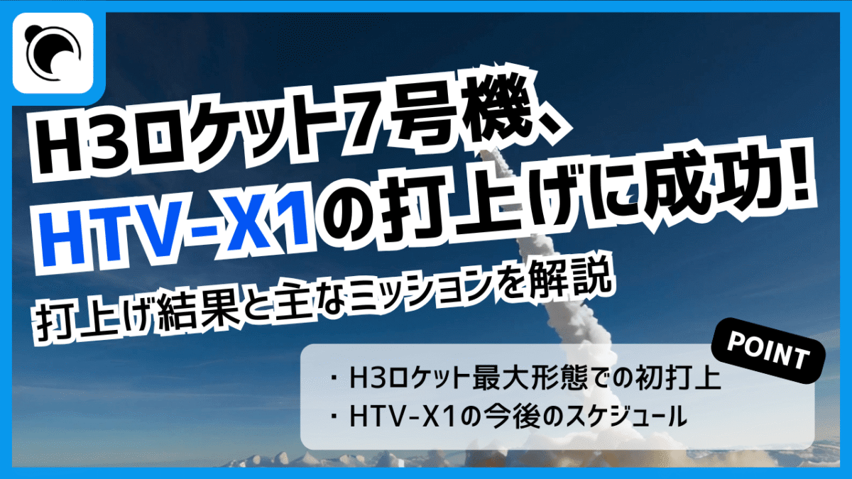 H3ロケット7号機、HTV-X1号機の軌道投入に成功