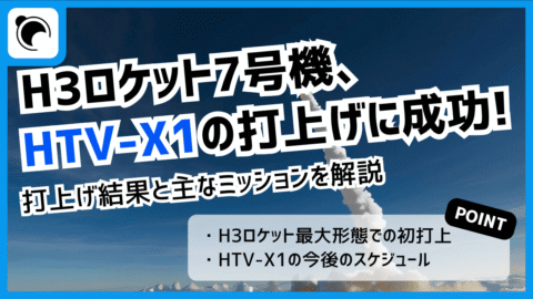 H3ロケット7号機、HTV-X1号機の軌道投入に成功