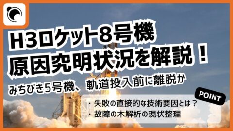 H3ロケット8号機打ち上げ失敗ー原因究明状況を解説