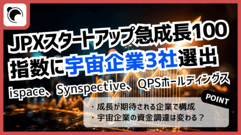 「JPXスタートアップ急成長100指数」構成銘柄に宇宙企業が3社選出