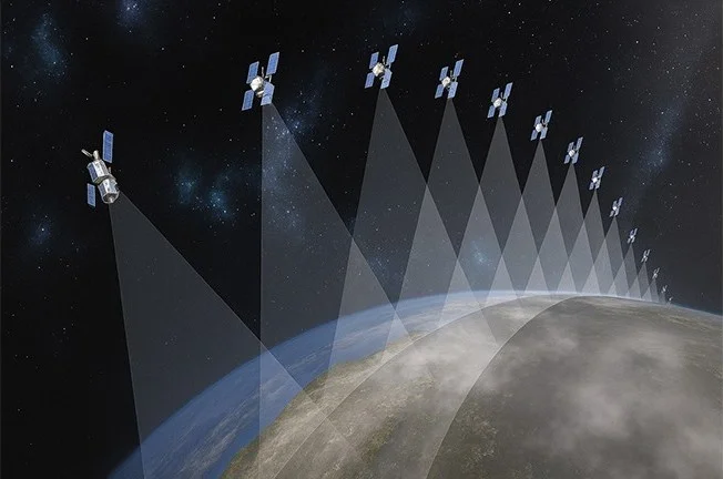 衛星コンステレーションのイメージ図