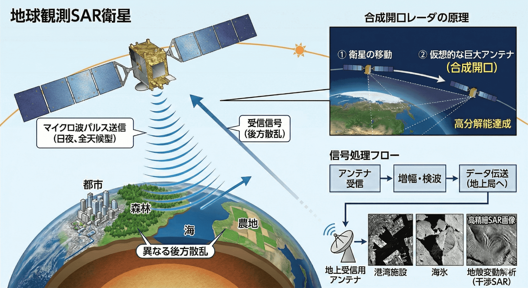SAR衛星の仕組み