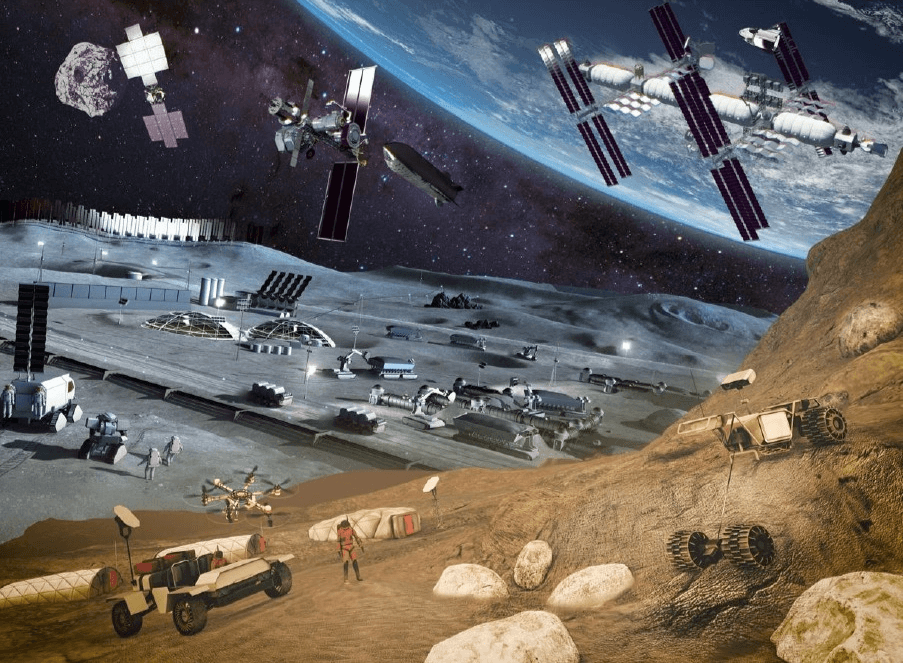 日本の国際宇宙探査シナリオ2025 イメージ画像