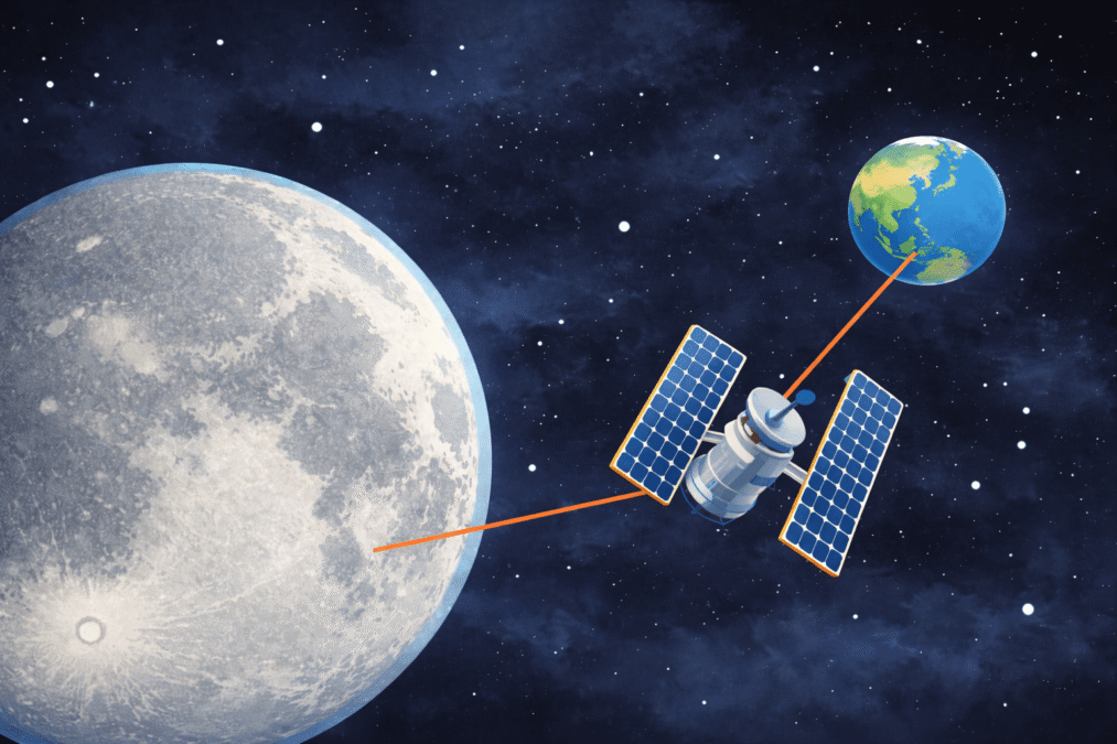 月ー地球間光通信システムのイメージ画像