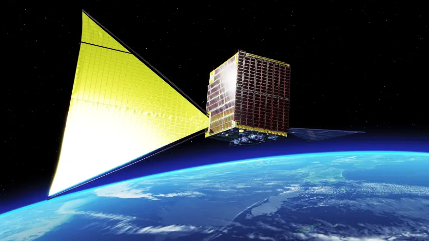革新的衛星技術実証４号機 小型実証衛星４号機（RAISE-4）軌道上イメージ