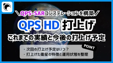 QPS HDの打上げ予定と打上げ実績｜QPS-SARコンステレーション計画