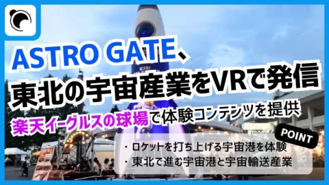楽天イーグルスの球場に「宇宙港」登場　ASTRO GATEが宇宙産業をVRで発信
